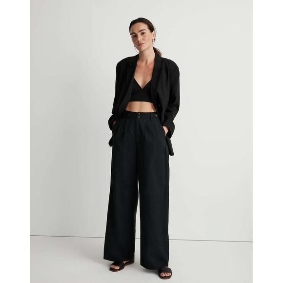 Madewell Jackets & Blazers - Madewell The Relaxed Oversized Blazer In Softdrape True Black Large